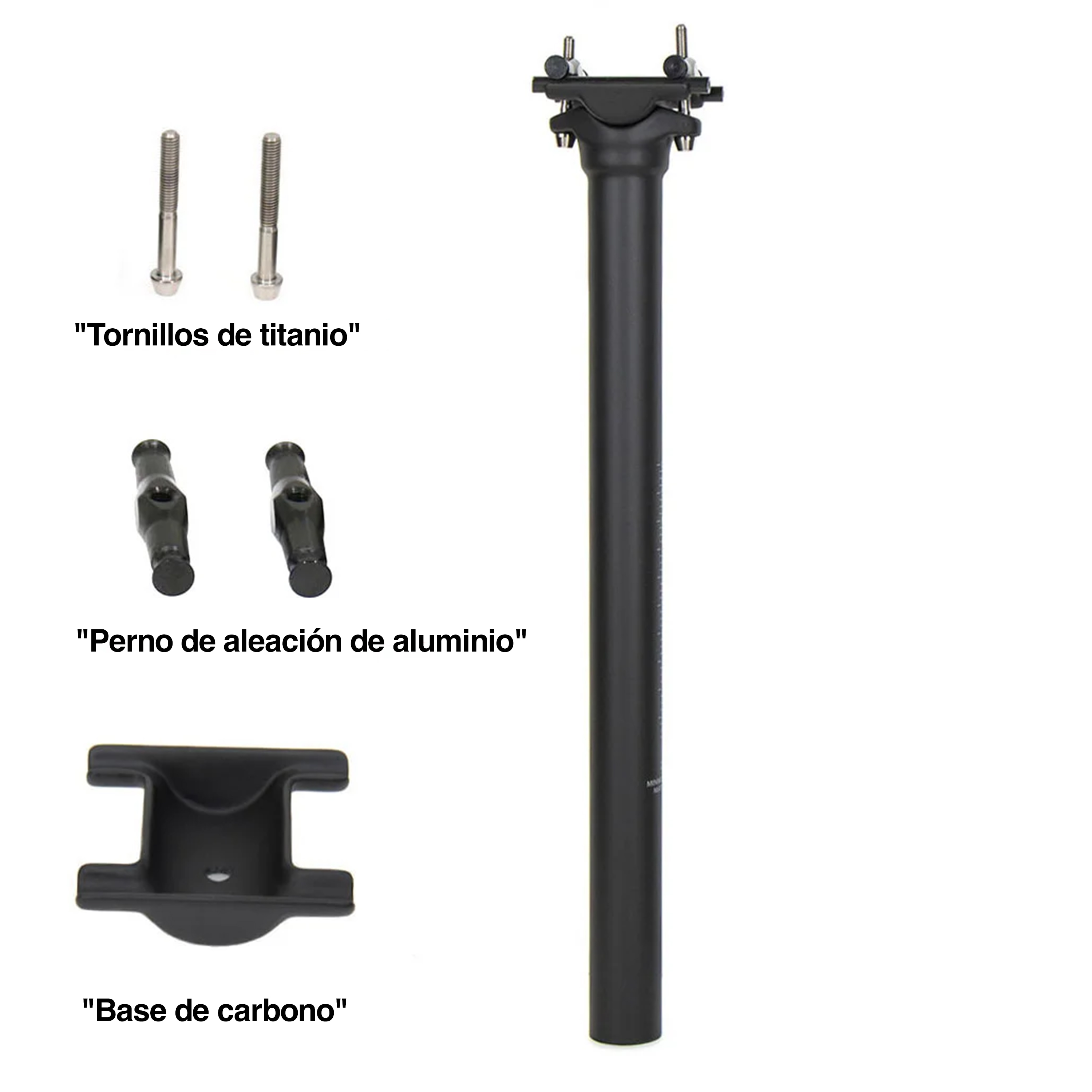Poste De Asiento De Bicicleta Fibra De Carbono Mtb 125 G