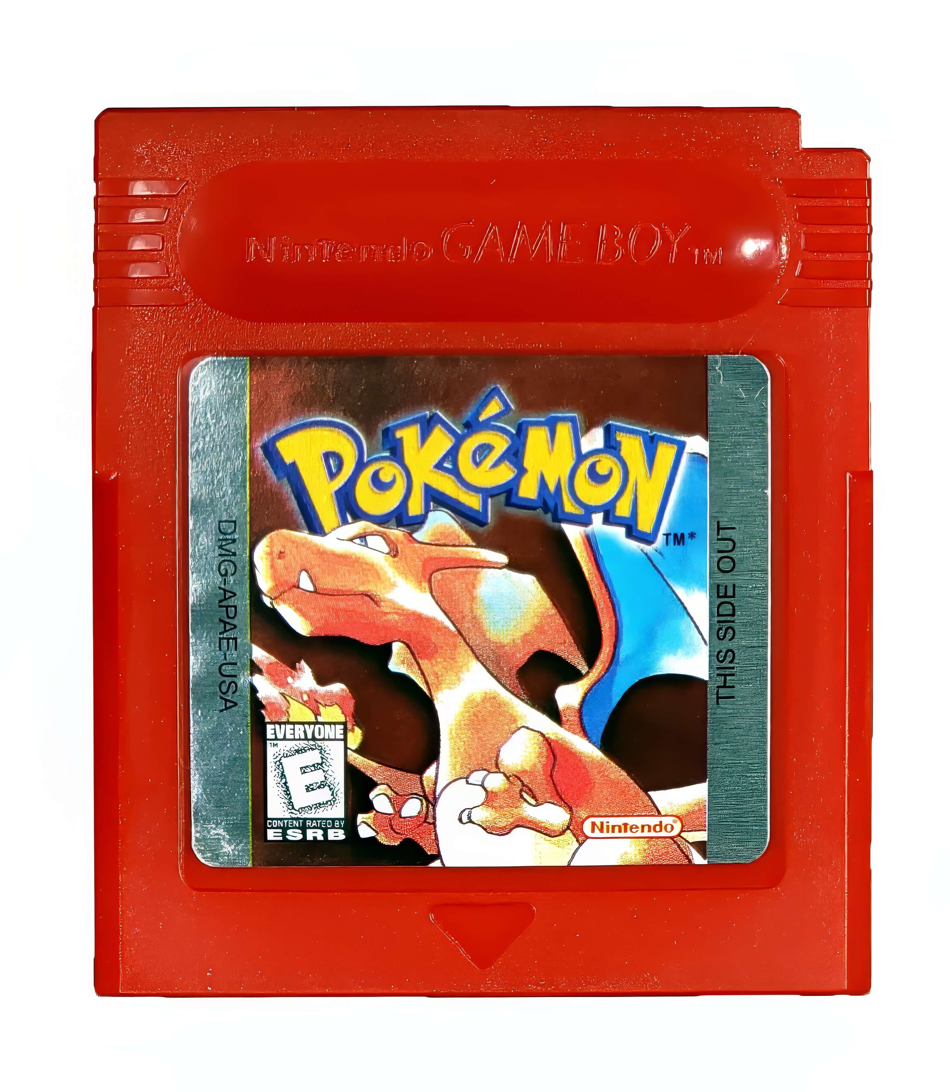 Pokémon Red Versión Game Boy Nuevo En Caja Con Acrílico