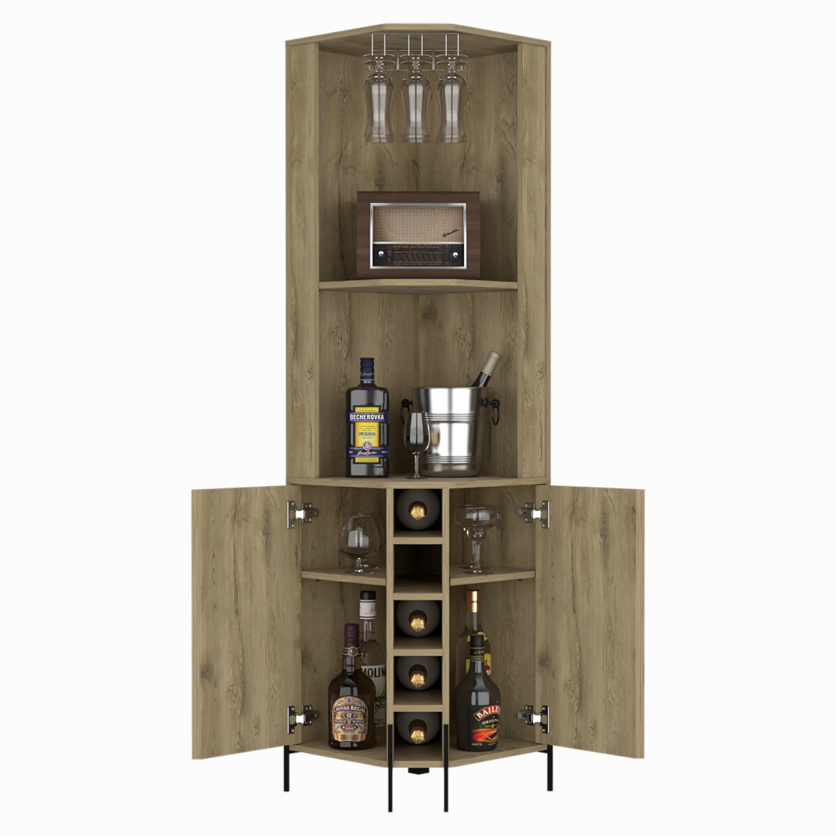 Mueble de Bar armable Esquinero modelo Shangai Marca DIECSA