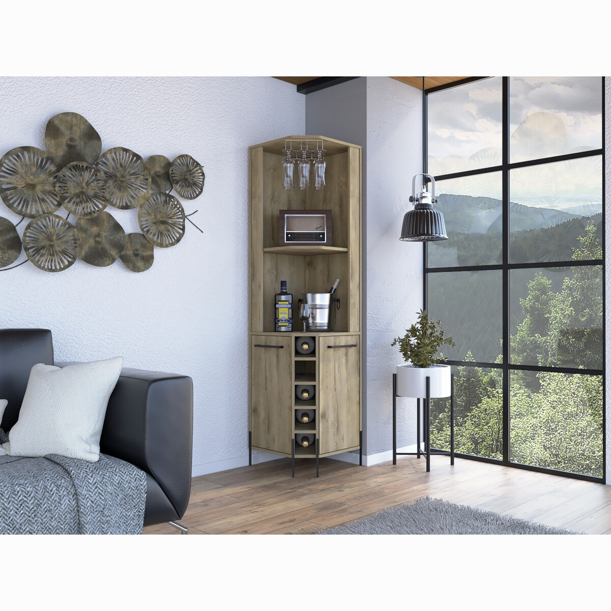 Mueble de Bar armable Esquinero modelo Shangai Marca DIECSA