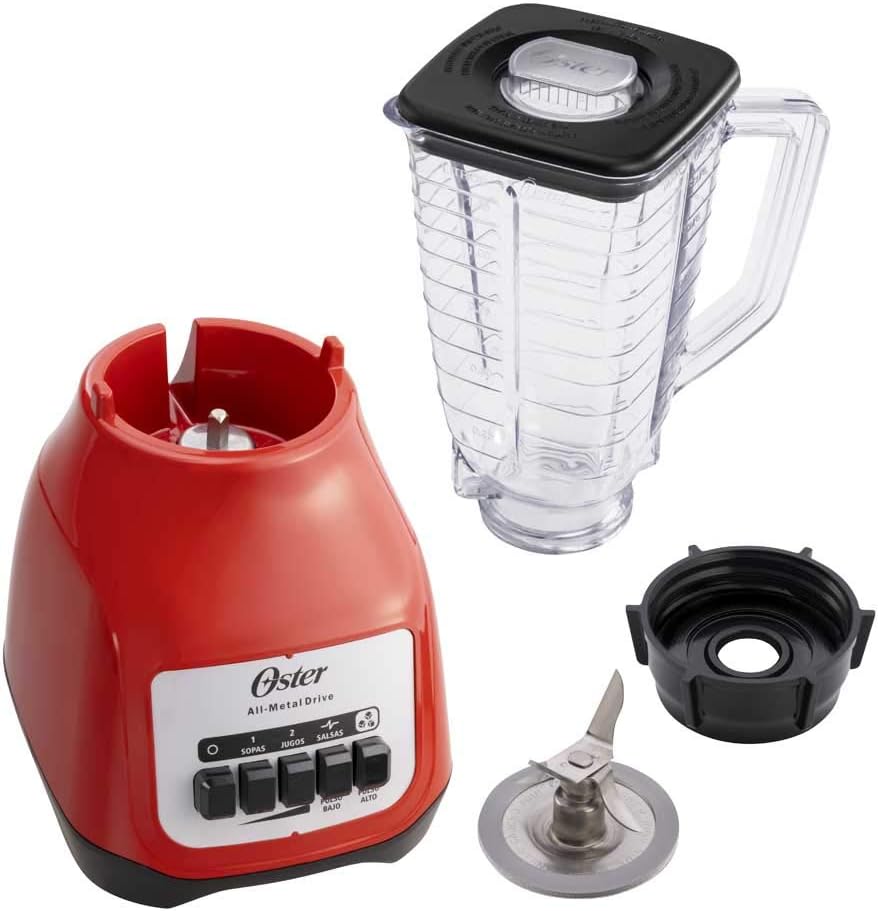 Oster Licuadora de Dos Velocidades con Pulso y Vaso de Plástico BLSTKAPRPB