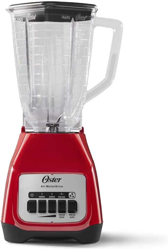 Oster Licuadora de Dos Velocidades con Pulso y Vaso de Plástico BLSTKAPRPB