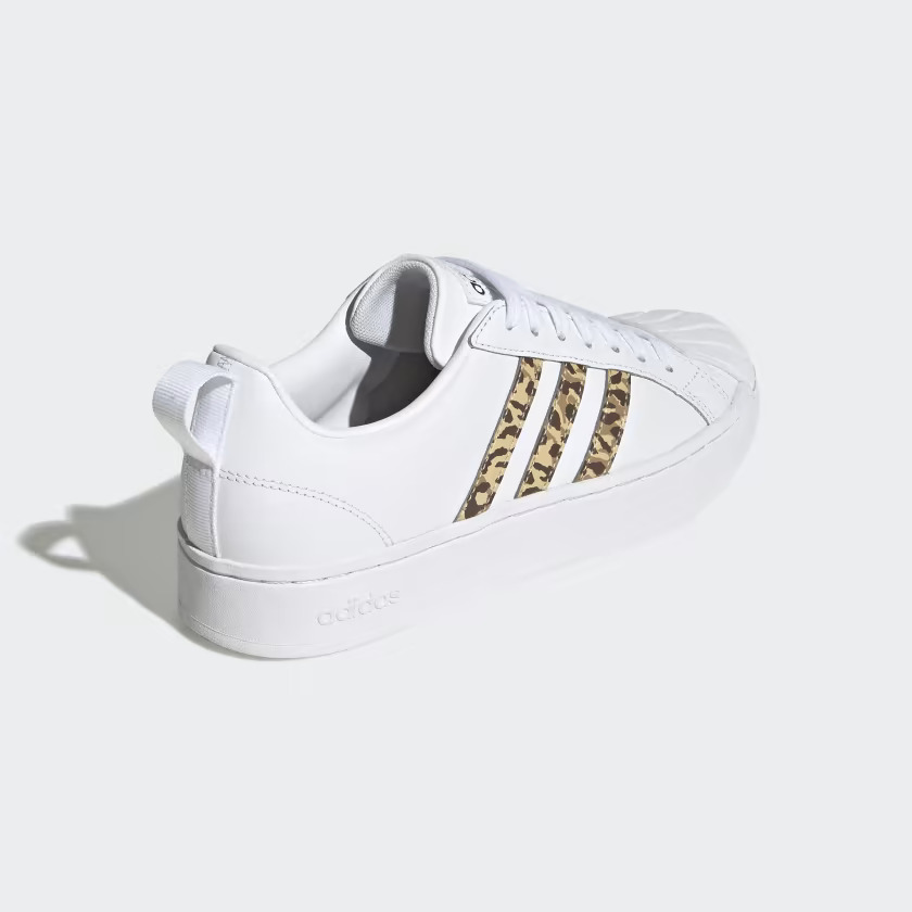 Tenis Adidas Streetcheck Blanco Animal Print de Dama Original