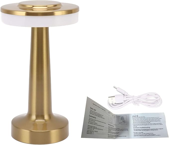 A Lámpara de mesa LED portátil con sensor táctil