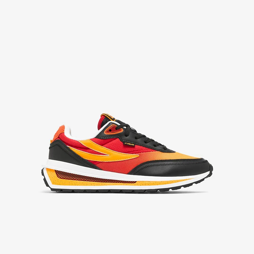 Tenis Fila Renno Negro Rojo Amarillo de Caballero Original