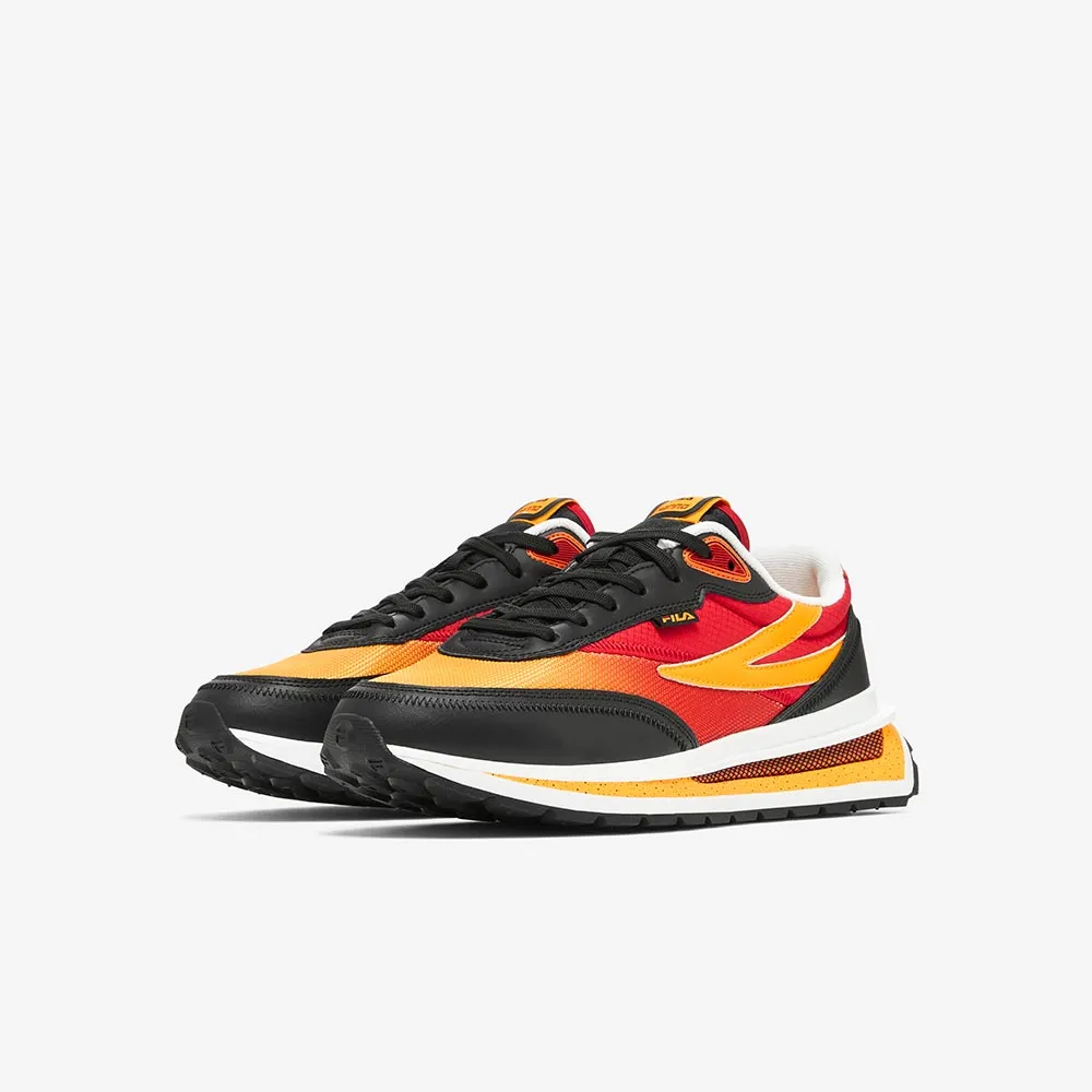 Tenis Fila Renno Negro Rojo Amarillo de Caballero Original