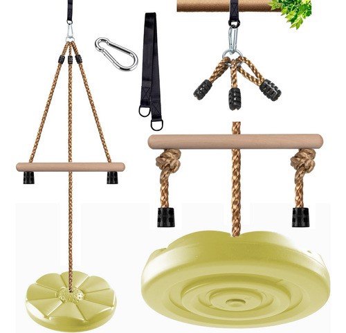 Columpio Para Niños Con Gancho Techo Brincolin Para Bebe verde