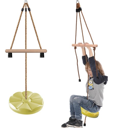 Columpio Para Niños Con Gancho Techo Brincolin Para Bebe verde