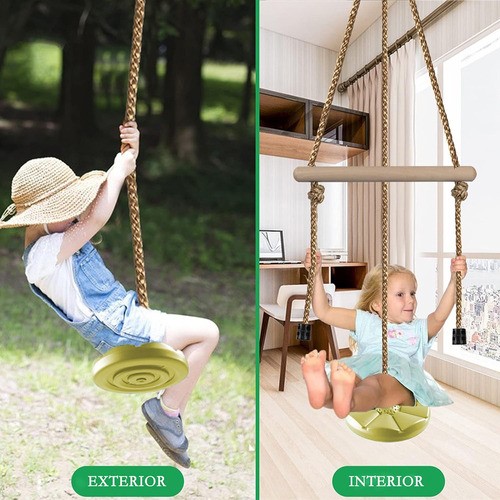 Columpio Para Niños Con Gancho Techo Brincolin Para Bebe verde