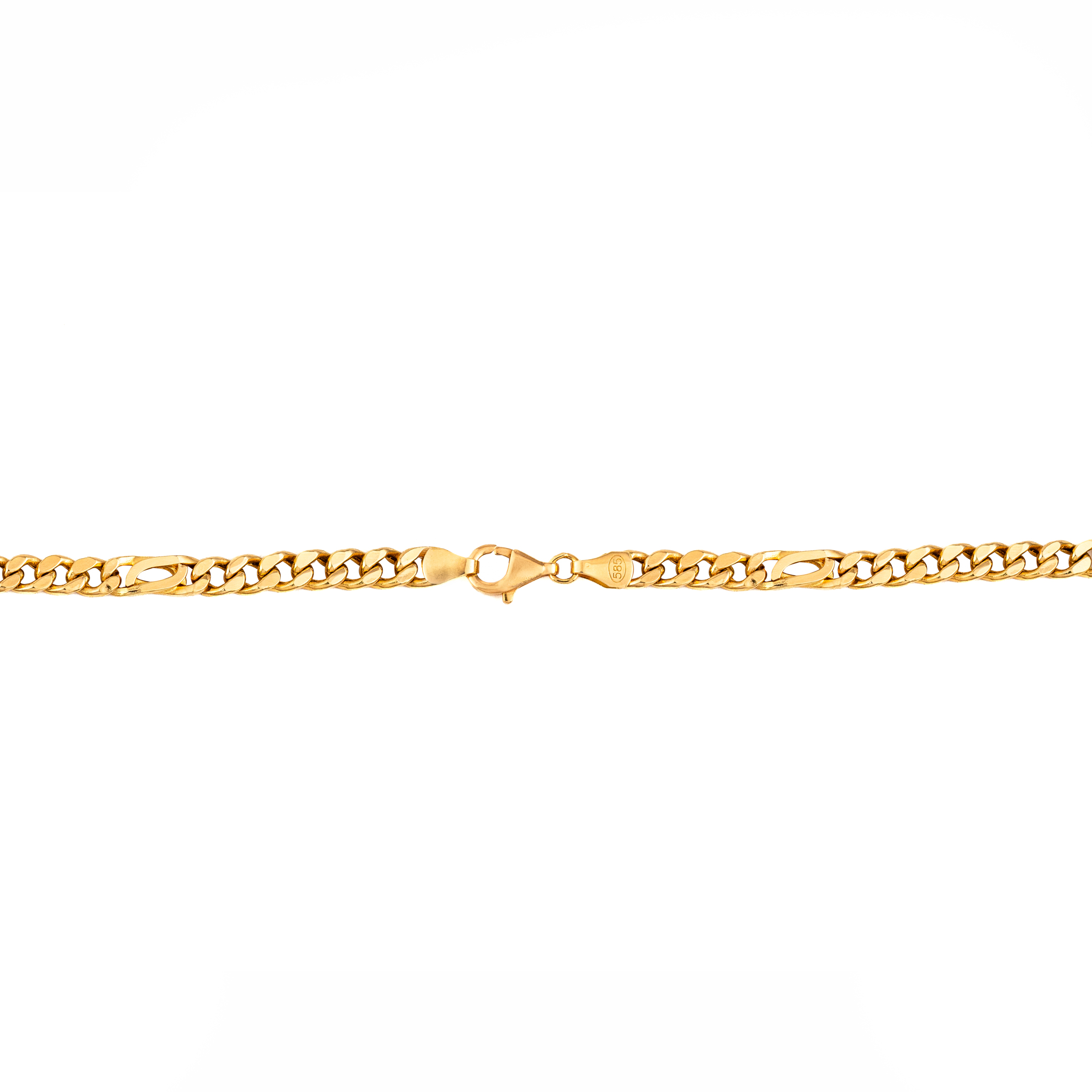 Cadena Planchada en Oro Italiano de 14k. Oro Fino Joyería