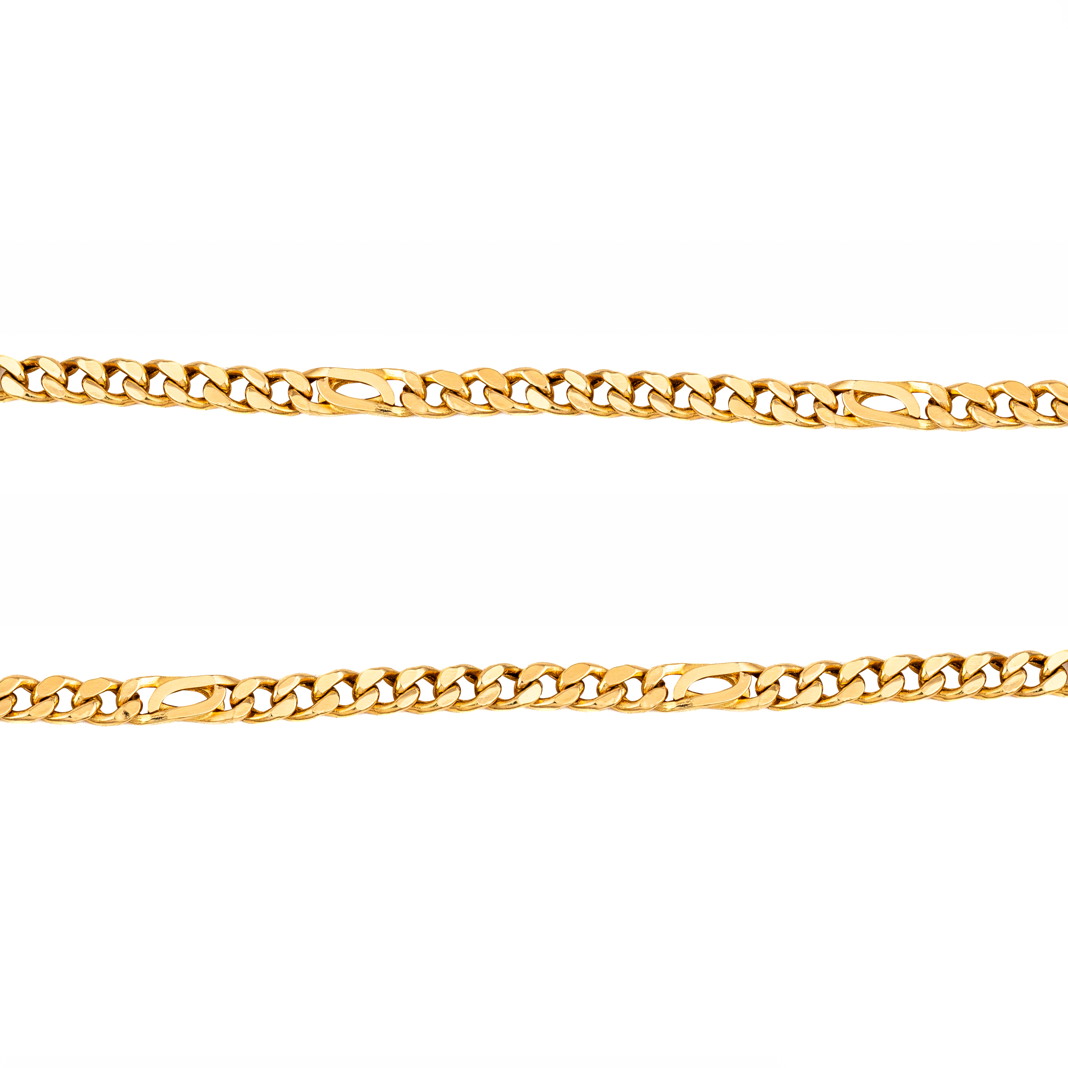 Cadena Planchada en Oro Italiano de 14k. Oro Fino Joyería