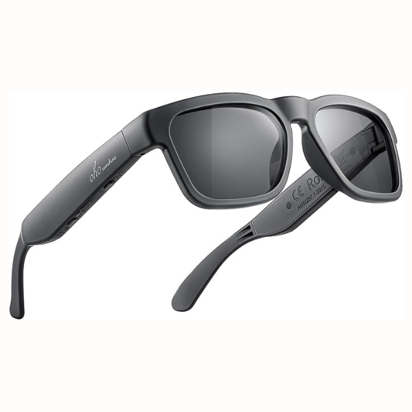 Lentes de Sol con Sonido,  Control de voz, Auriculares abiertos, escucha música y llamadas con subir y bajar el volumen, Gafas inteligentes
