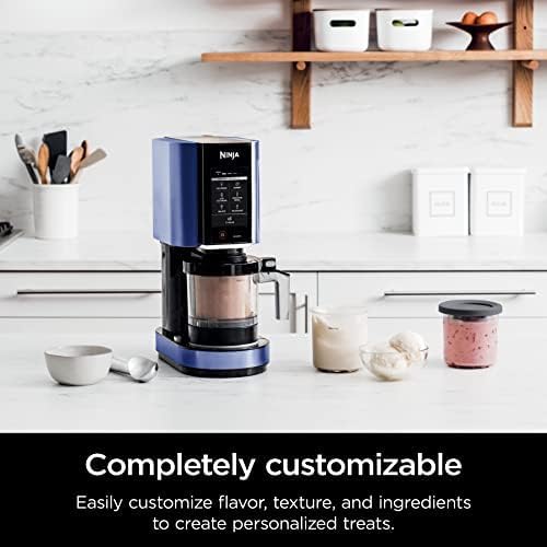 Ninja Creami, Máquina de Helado Batidos 5 Programas 1 recipiente NC301 (Azul)