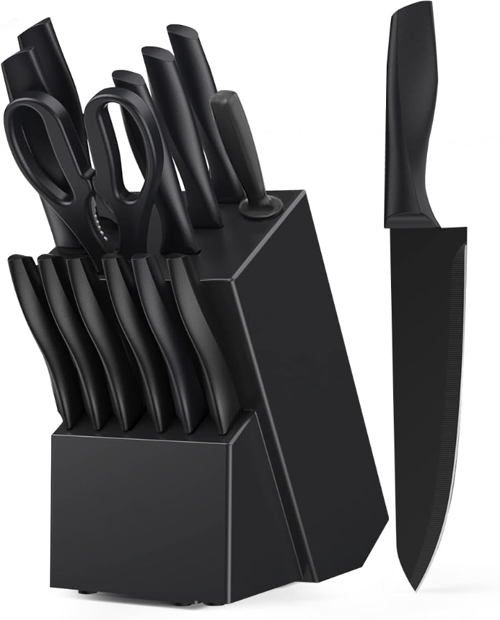 Juego de cuchillos profesionales kit de 15 pzas acero inoxidable 