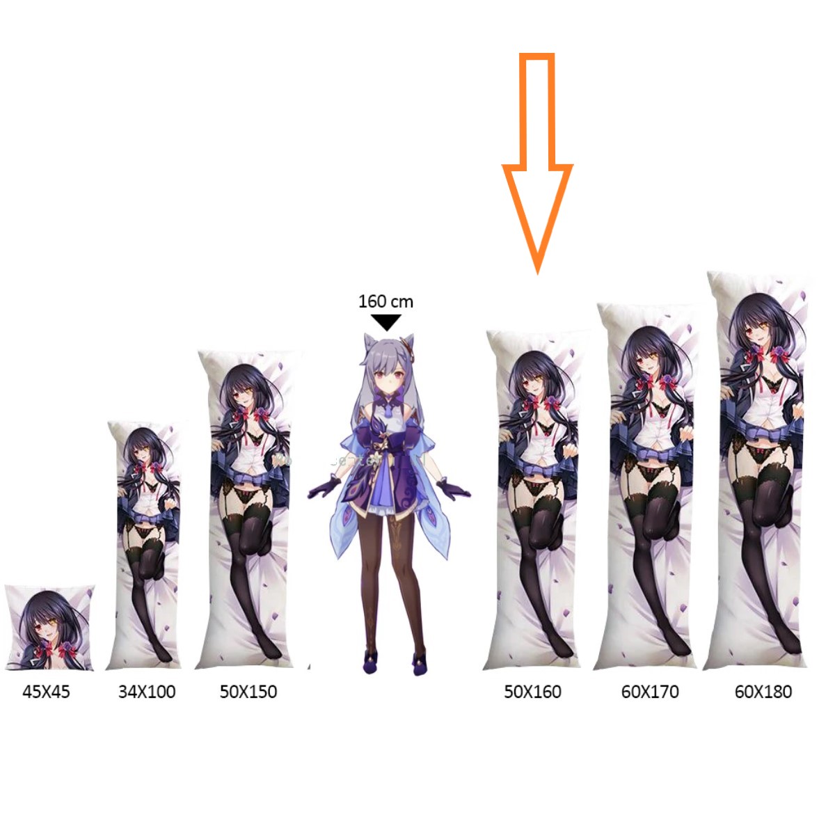 Fundas almohada Anime Rias gremory ropa cama Otaku Dakimakura abrazando 50x160cm dormir cama