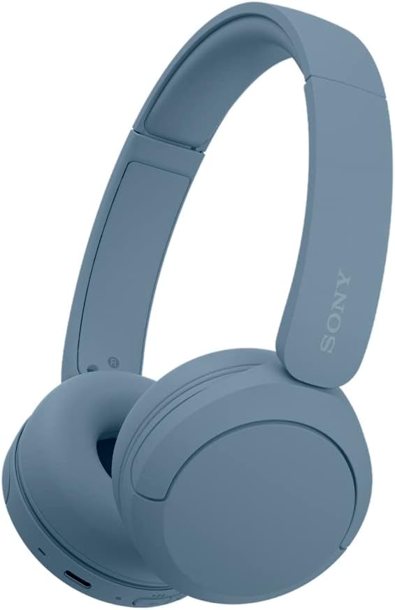 Sony Audífonos Inalámbricos On-Ear WH-CH520, hasta 50 Horas de Duración de Batería, Azul