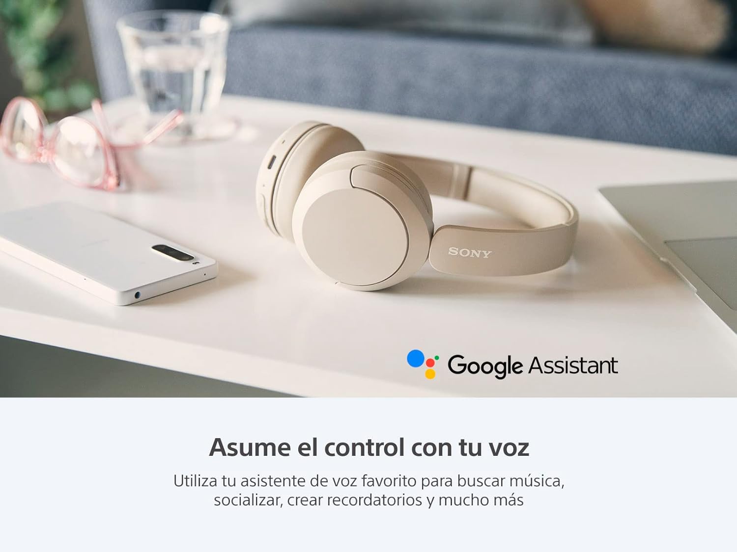 Sony Audífonos Inalámbricos On-Ear WH-CH520, hasta 50 Horas de Duración de Batería, Azul