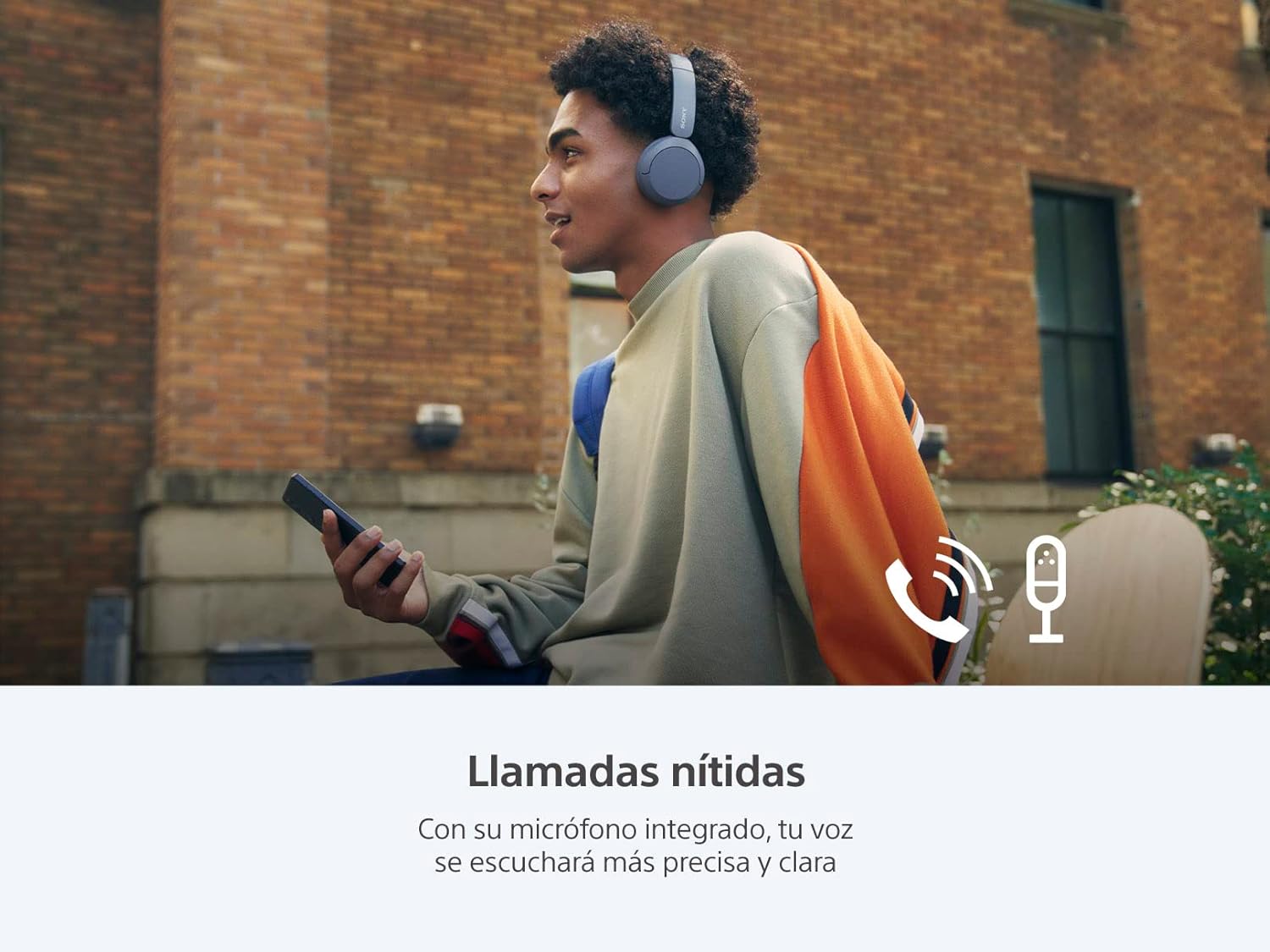 Sony Audífonos Inalámbricos On-Ear WH-CH520, hasta 50 Horas de Duración de Batería, Azul