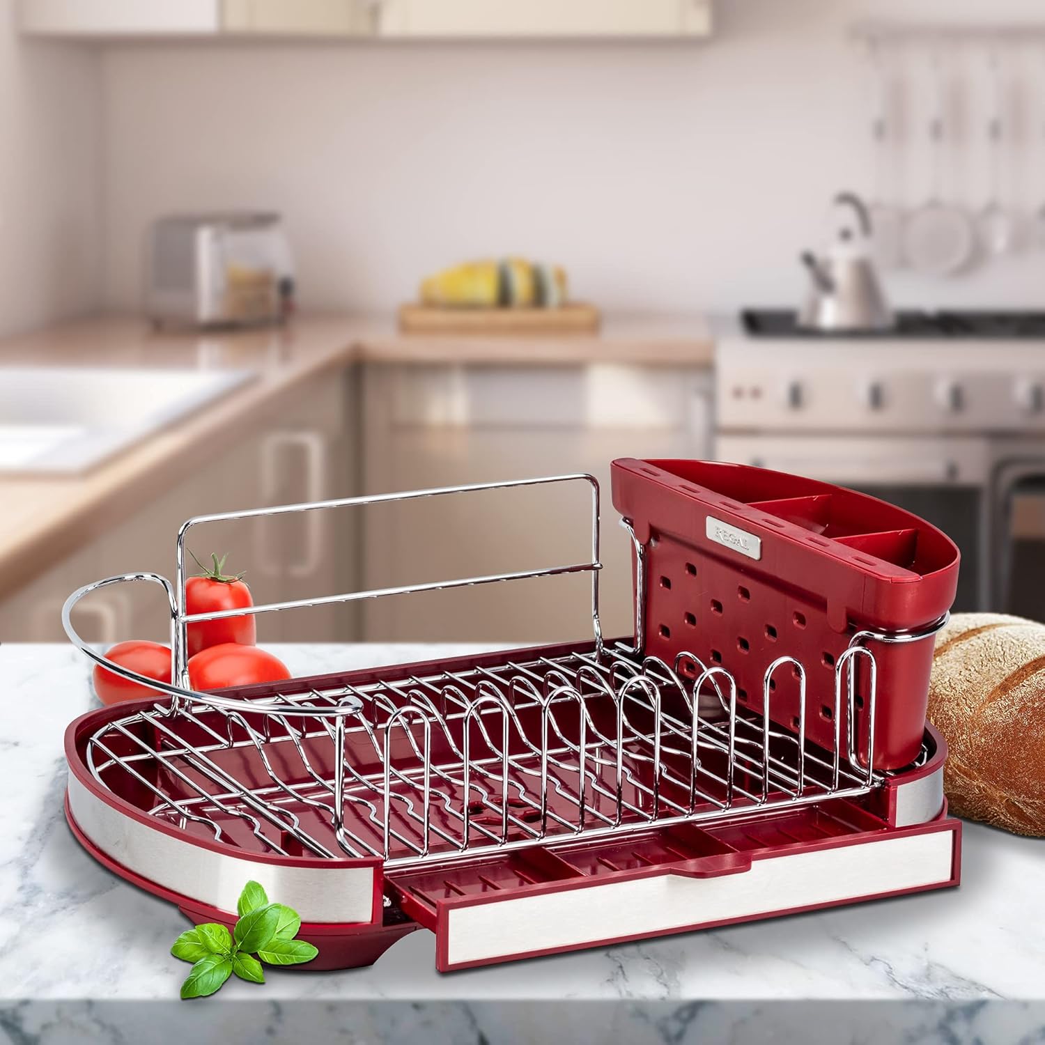 REGAL 34009 Escurridor Cromado Rojo