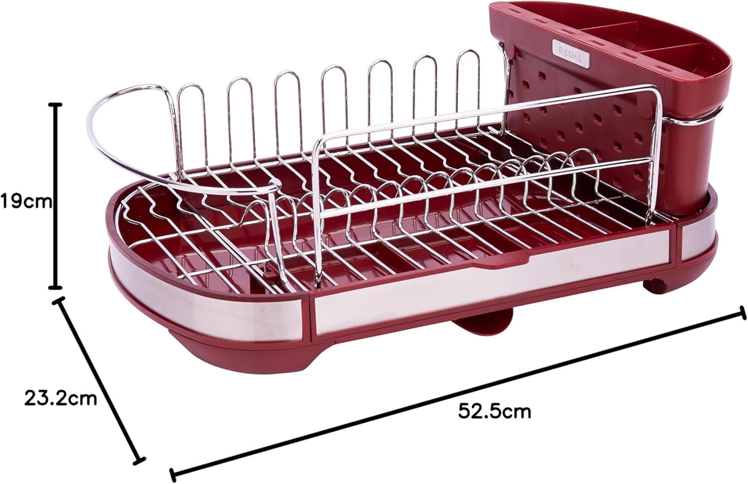 REGAL 34009 Escurridor Cromado Rojo