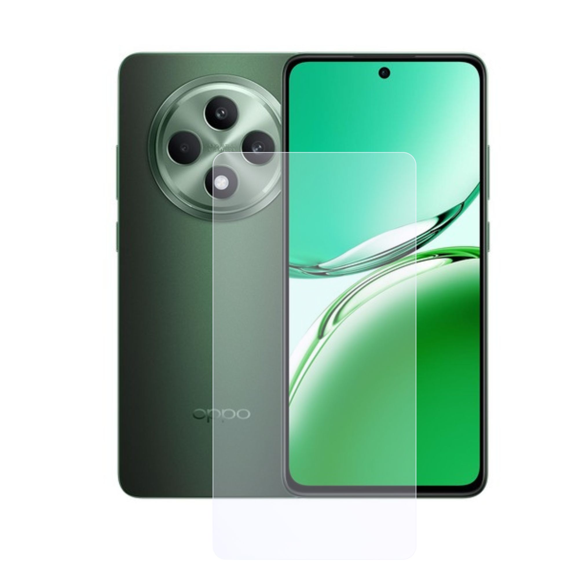 2 Micas Hidrogel HD Anti Huella Para Oppo Reno 12 F 5G