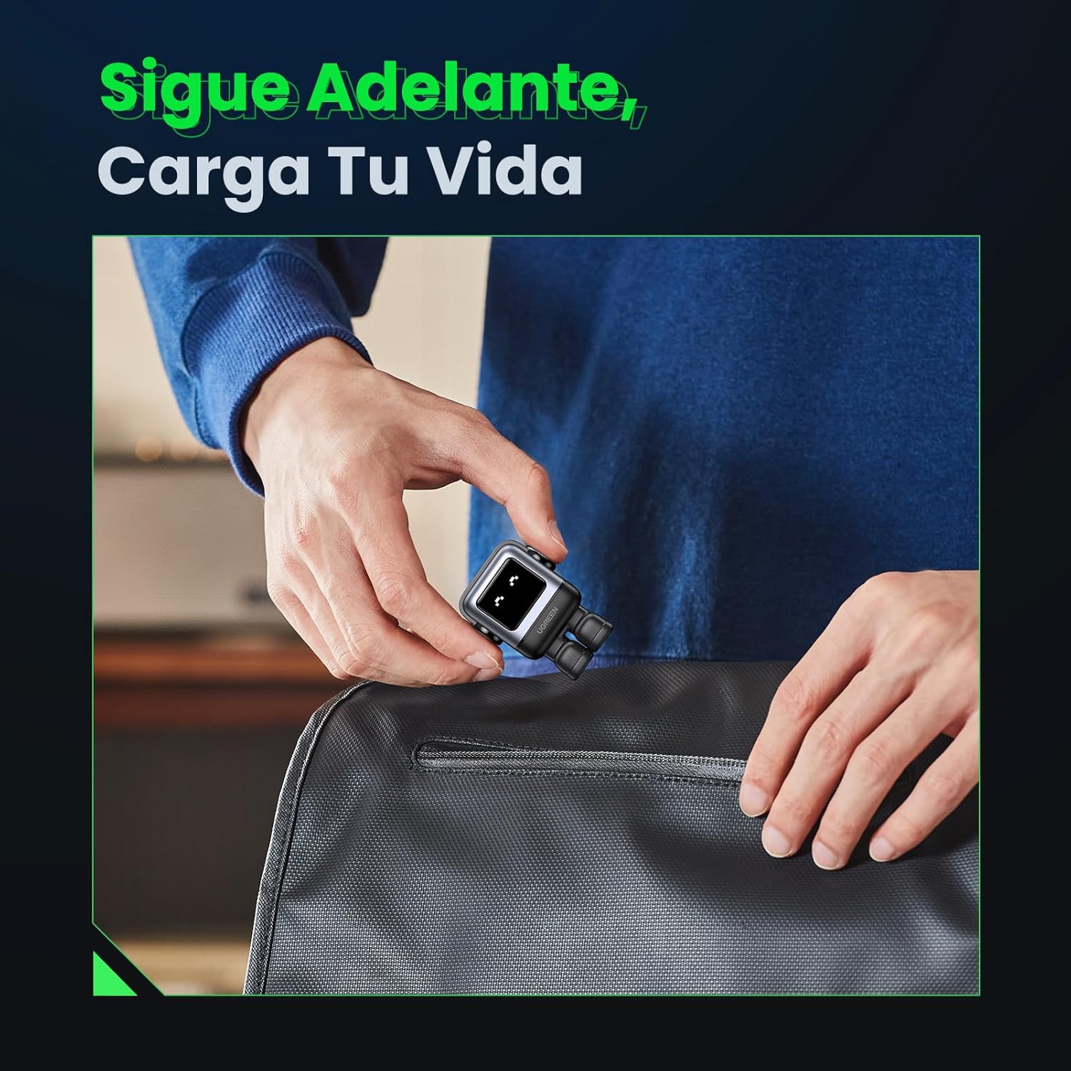 Uno 30 W Cargador Tipo C Carga Rápida, Nexode GaNRobot Cargador USB C Pantalla de Carga Inteligente