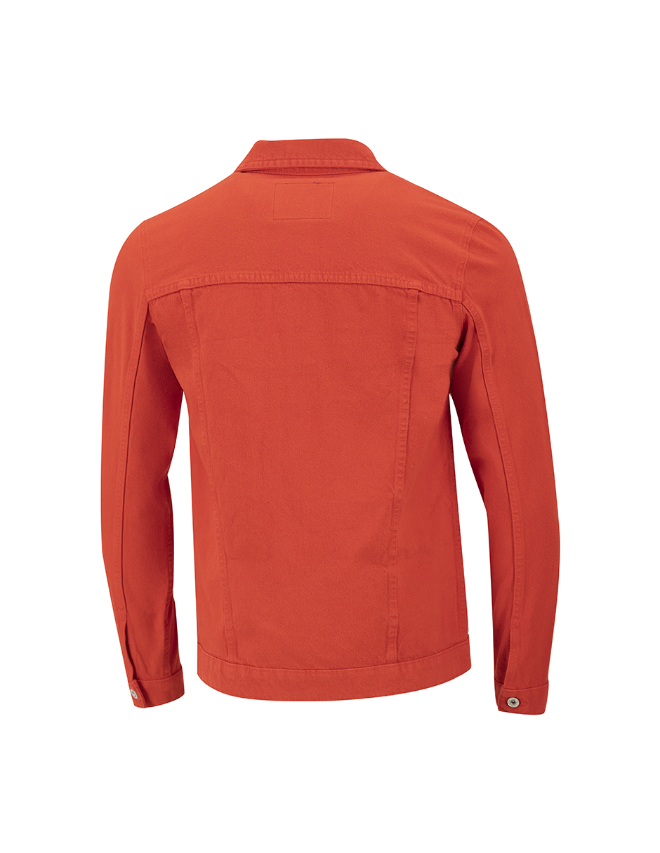 CHAMARRA DE MEZCLILLA BÁSICA ROJO INDICUM HOMBRE