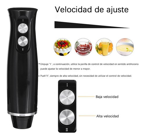 Batidora De Inmersión Negro 500w