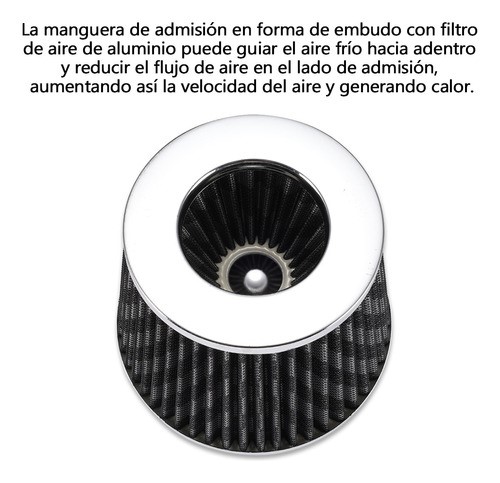 Filtro Universal De Alto Flujo+tubo De Entrada + Turbina NEGRO
