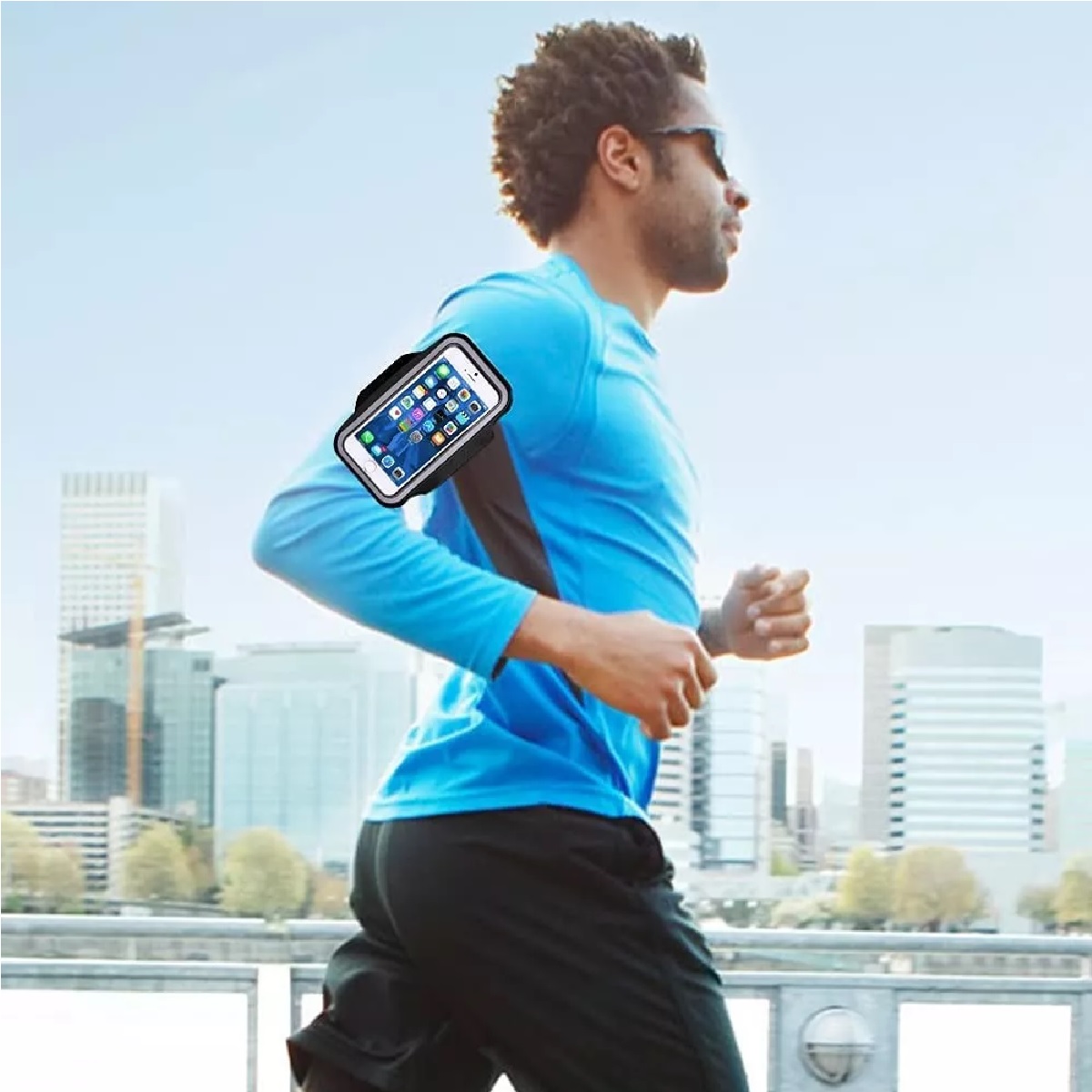 Brazalete Para Teléfono Correr Bandas De Brazo Negro