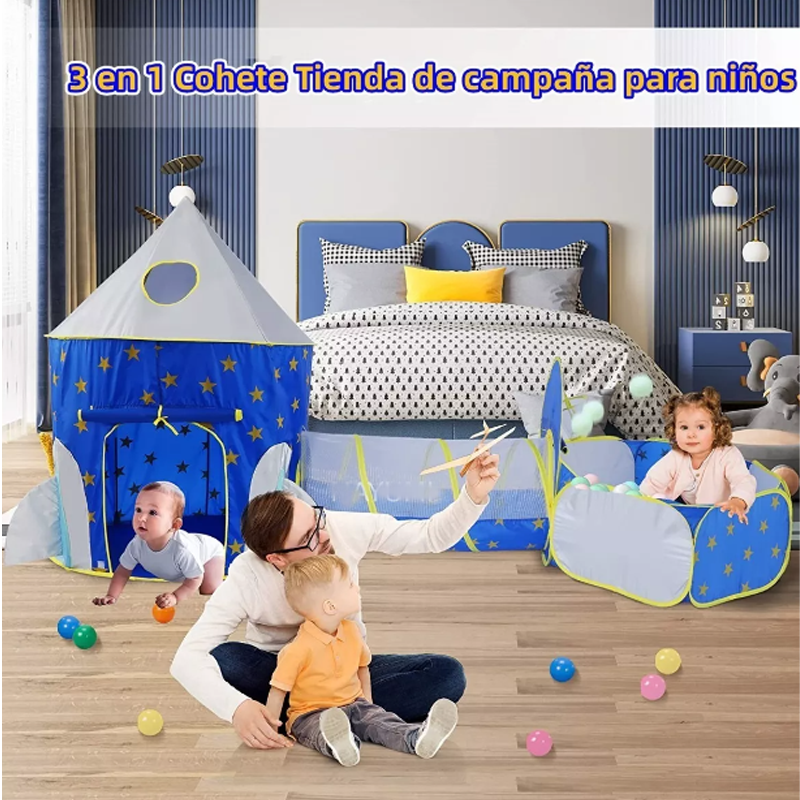 Casita Para Niños Juegos Tienda Alberca De Pelotas 3 En 1