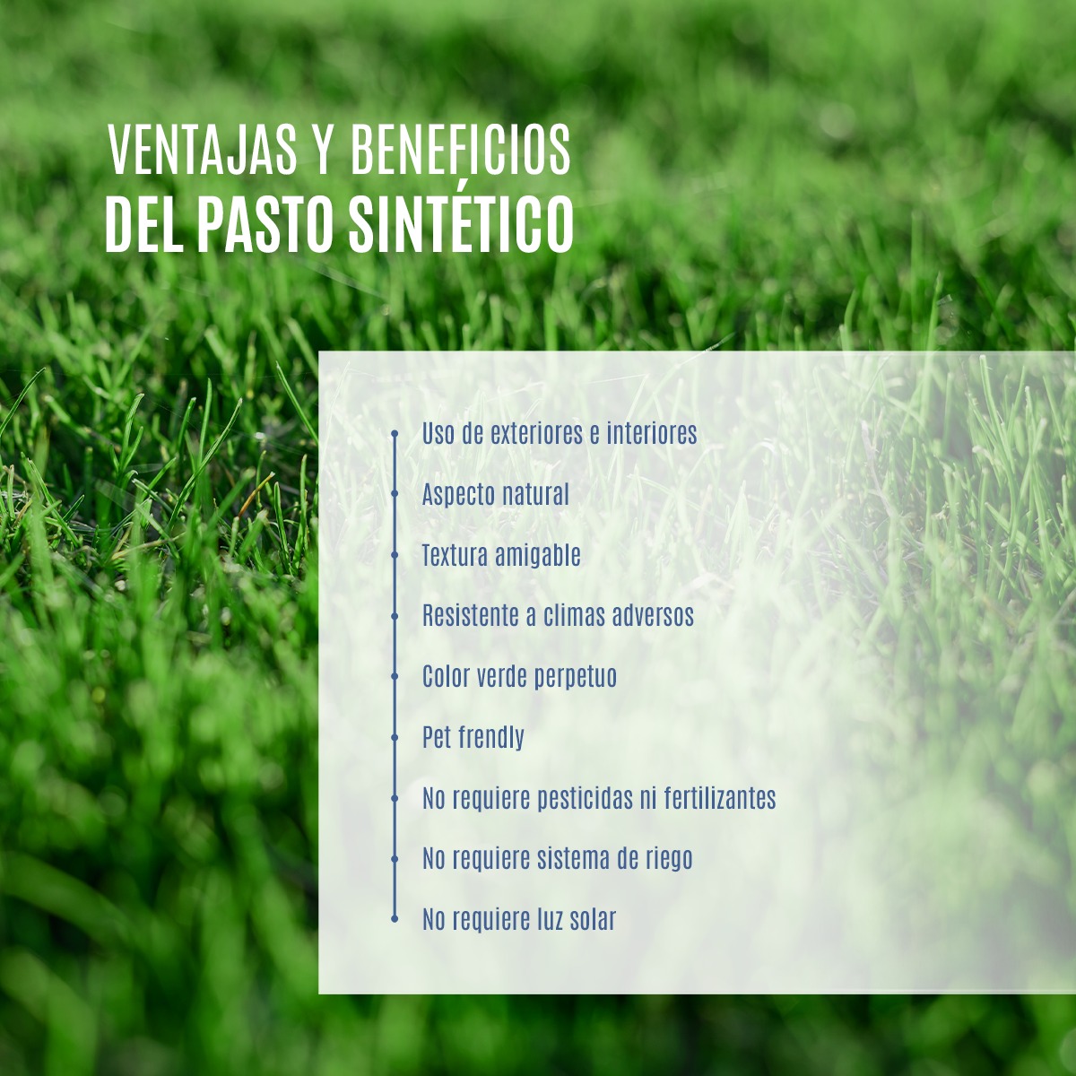 Pasto Sintético Artificial Premium Level Home 35 Mm 1 M²