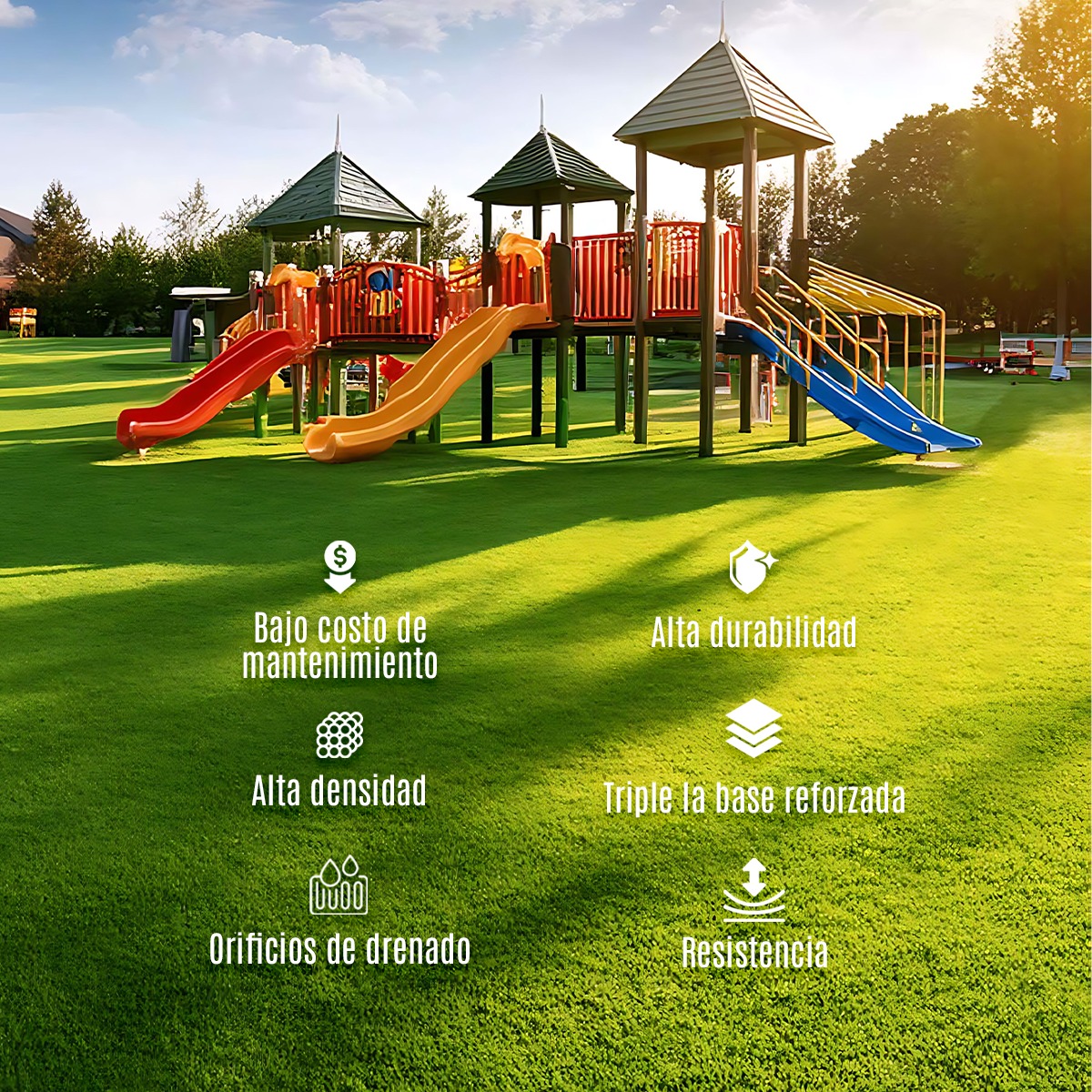 Pasto Sintético Artificial Premium Level Home 35 Mm 1 M²