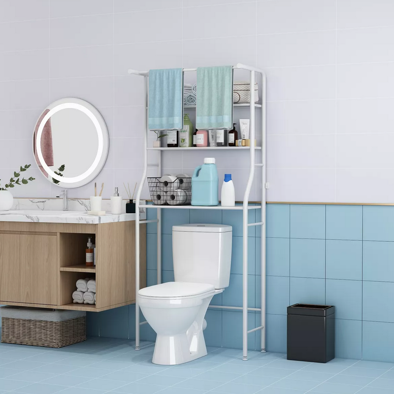 Mueble Organizador 3 Estantes Baño Rack Con Estante Toallero