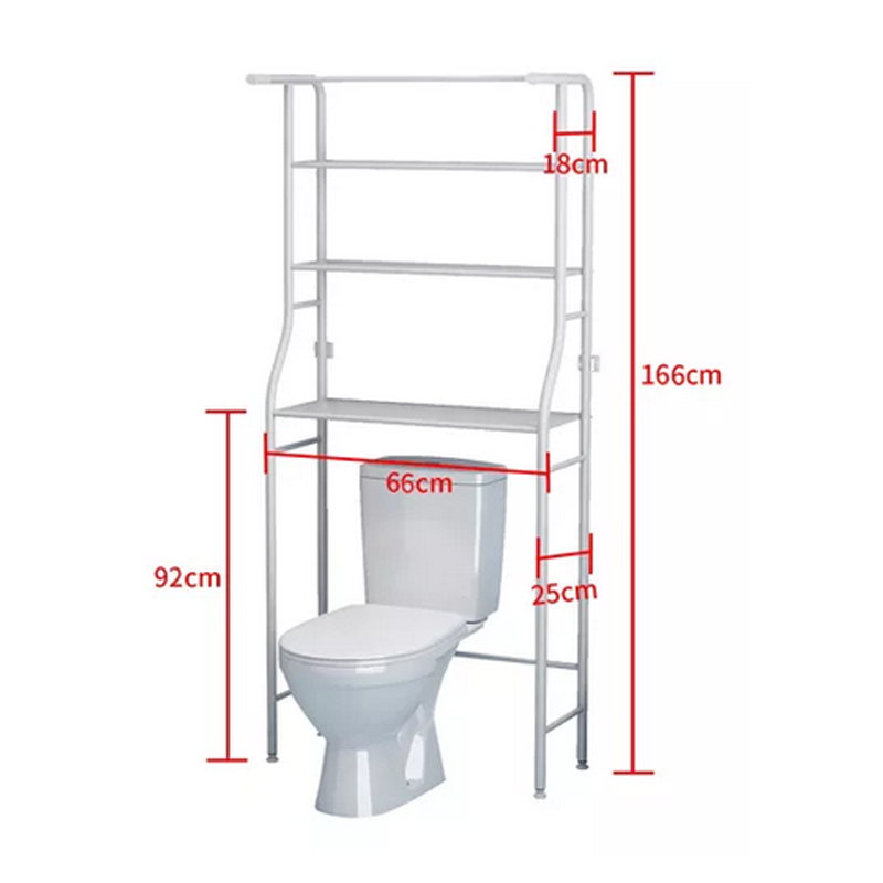 Mueble Organizador 3 Estantes Baño Rack Con Estante Toallero