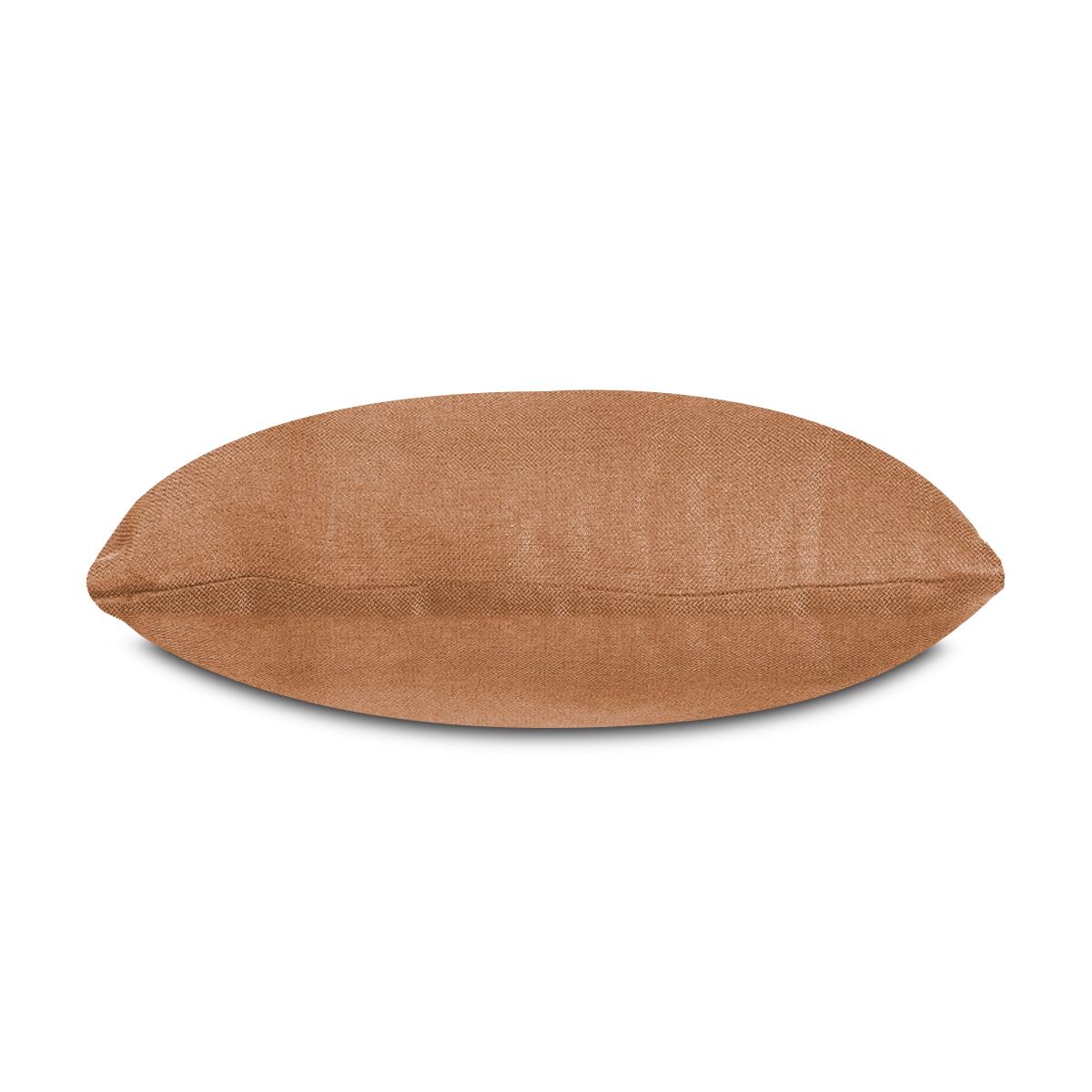 Cojín Decorativo Cuadrado para Sala o Cama. Funda de Lino Color Durazno con Cierre Invisible