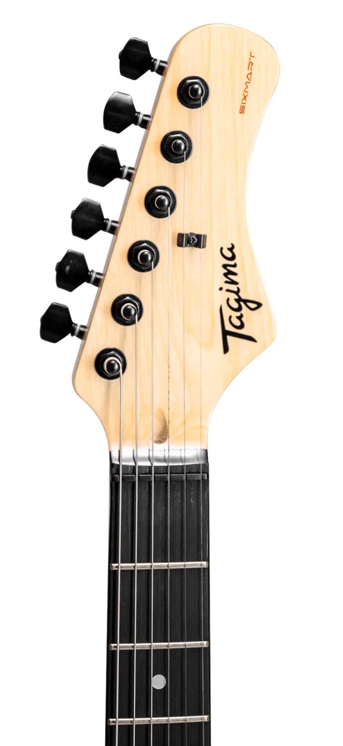 Tagima SIXMART-CA-DF-BK Guitarra Eléctrica Tilo Maple Roja