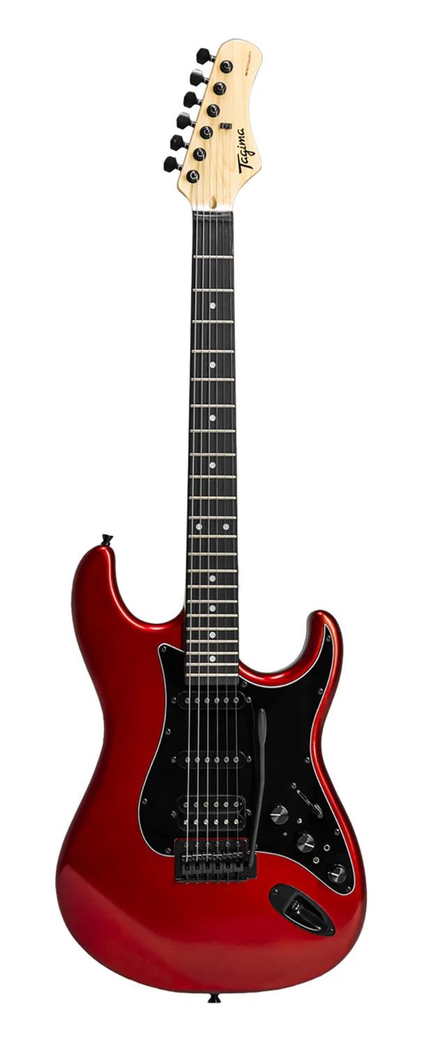 Tagima SIXMART-CA-DF-BK Guitarra Eléctrica Tilo Maple Roja