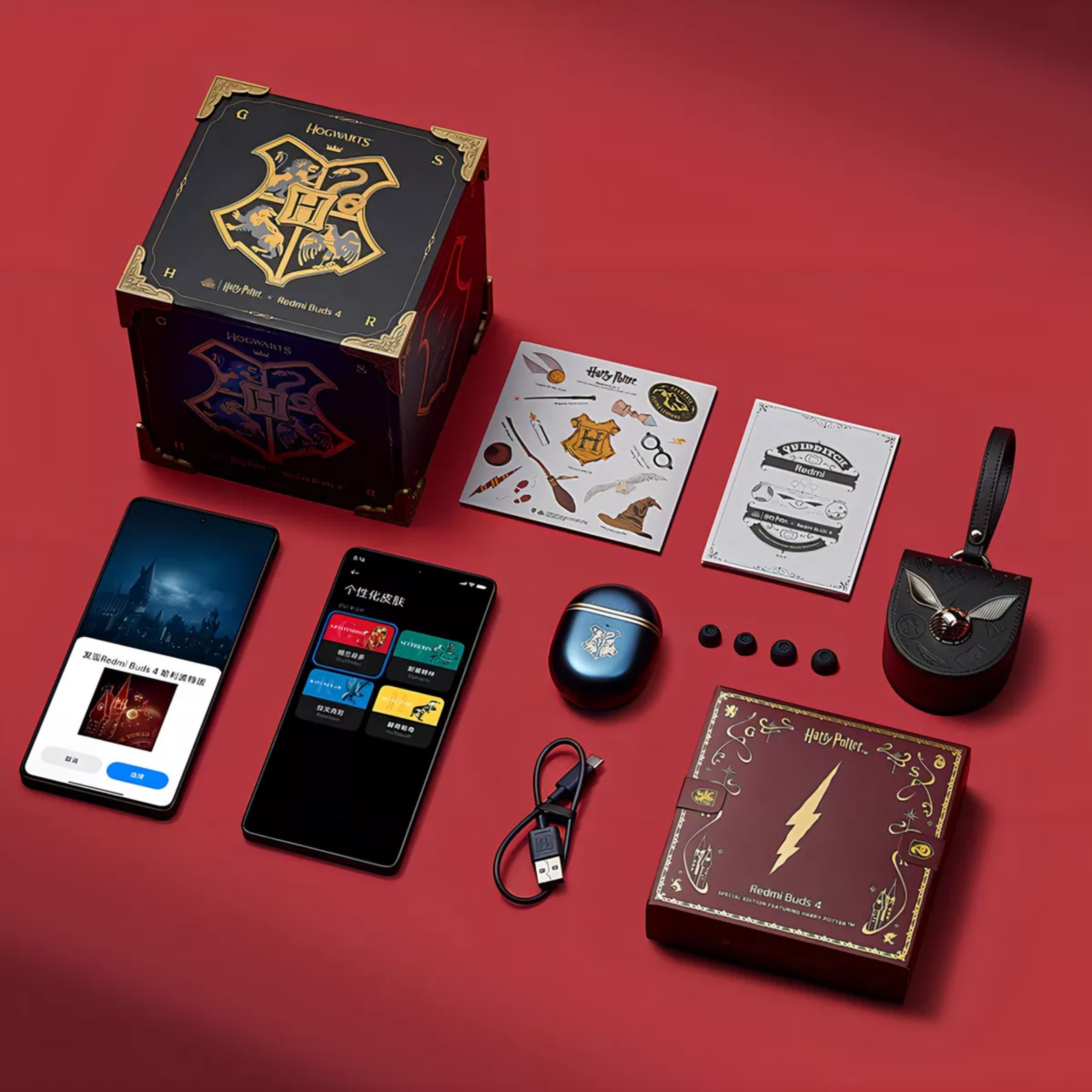 Audífonos Xiaomi Redmi Buds 4 Harry Potter Con Bluetooth Color Azul