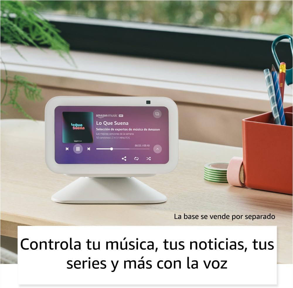 Amazon Echo Show 5 (3.ª generación, modelo de 2023) | Pantalla inteligente con graves más profundos y sonido más claro | Negro