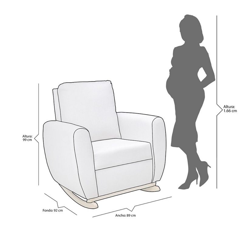 Sillon Mecedora Reposet Water 360 MOBANET Linen