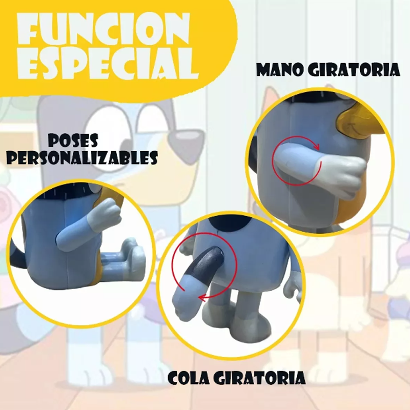12 Piezas De Bluey Family & Friends