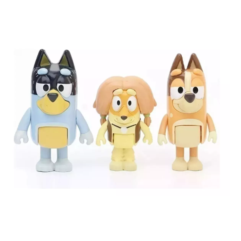 12 Piezas De Bluey Family & Friends