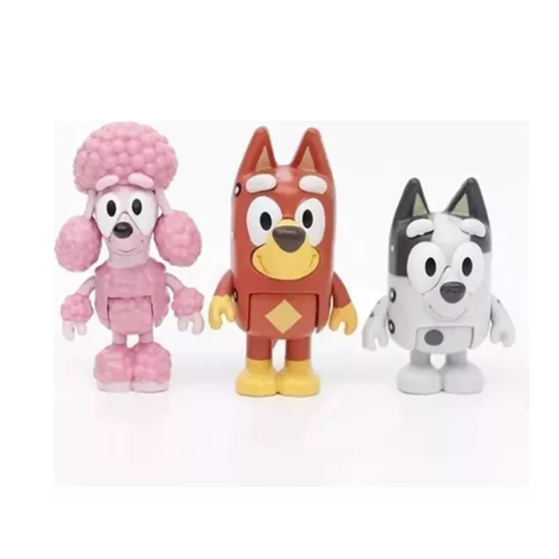 12 Piezas De Bluey Family & Friends
