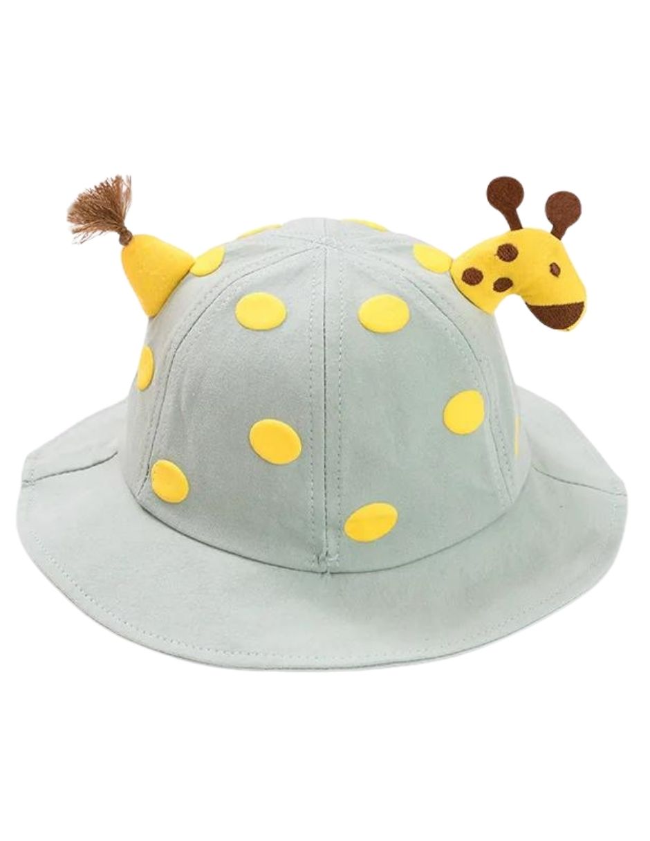 Gorro pescador infantil algodón diseño jirafa