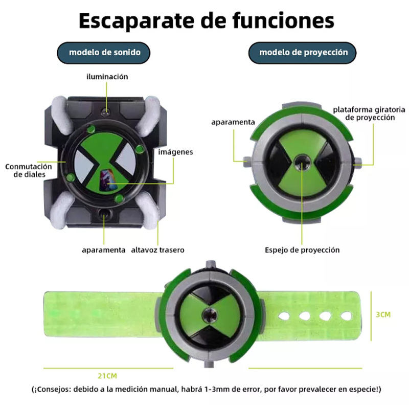 Reloj Proyector De Imágenes Para Niños Ben 10