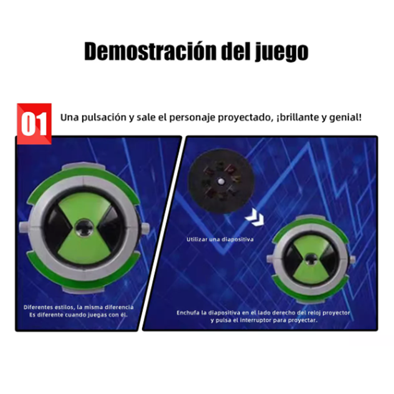 Reloj Proyector De Imágenes Para Niños Ben 10