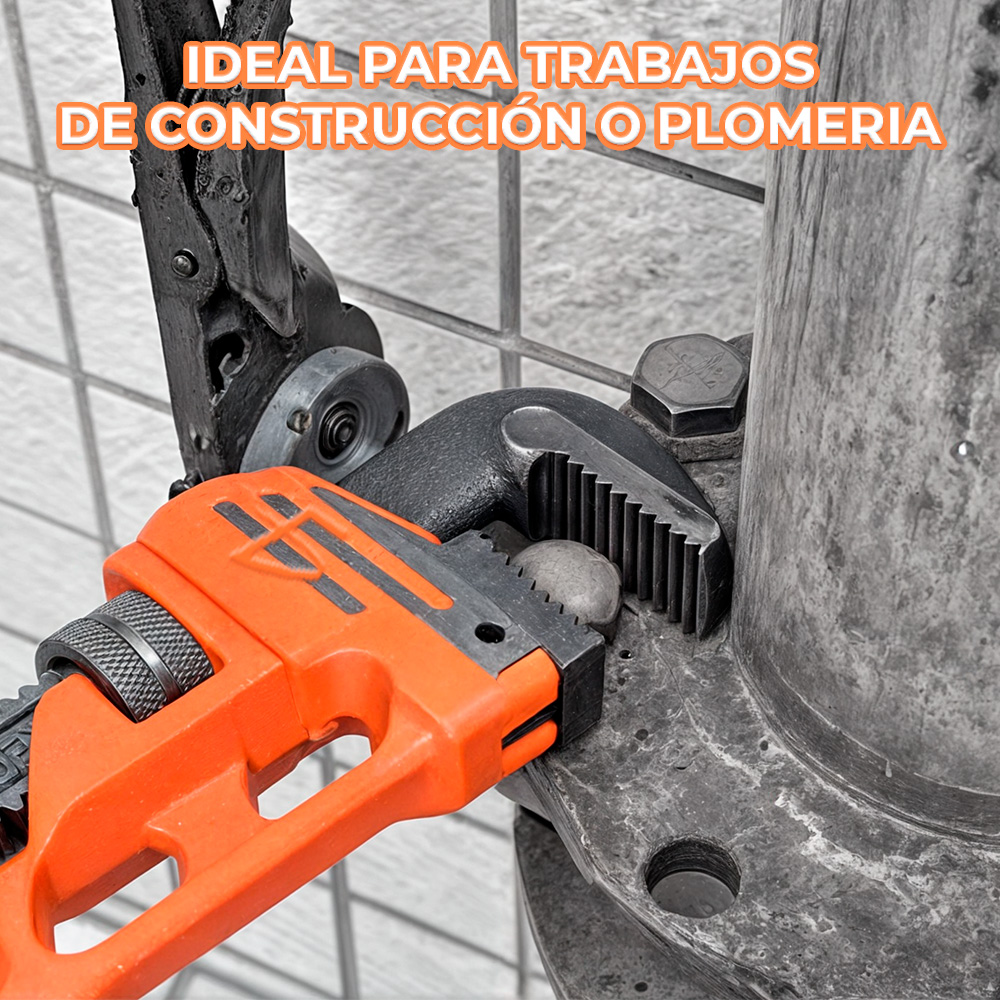 Llave Inglesa Stilson 10 Pulgadas ideal para Reparar o para Ajustar tu Instalación Hidráulica o de Gas