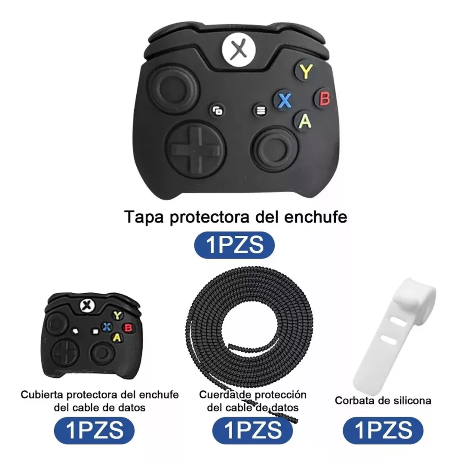 Protector Completo Para Cargador De iPhone Tipo C Dibujo 3d
