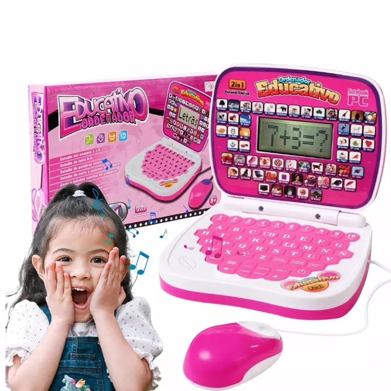 Laptop Interactiva Y Didáctica Español Juguete Para Niños